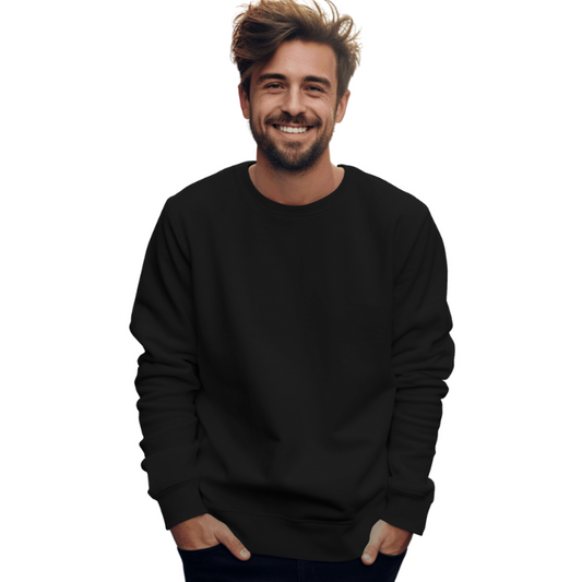 Cloud Comfort Casual Sweatshirt- Black