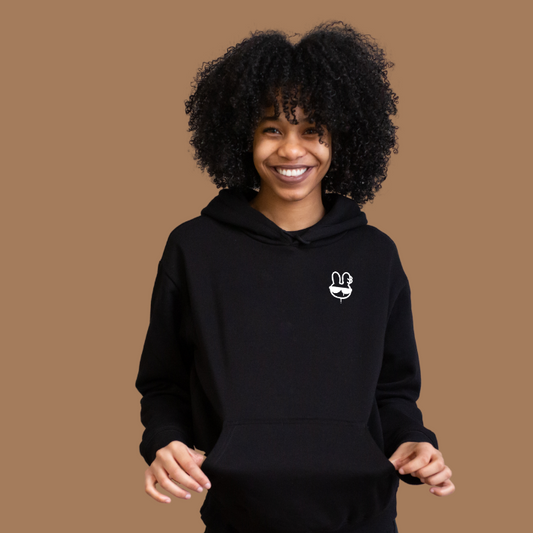 Classic Solid Hoodie- Black