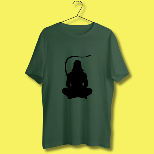 Oversized Tshirt- Front Print- Hanuman ji Meditating