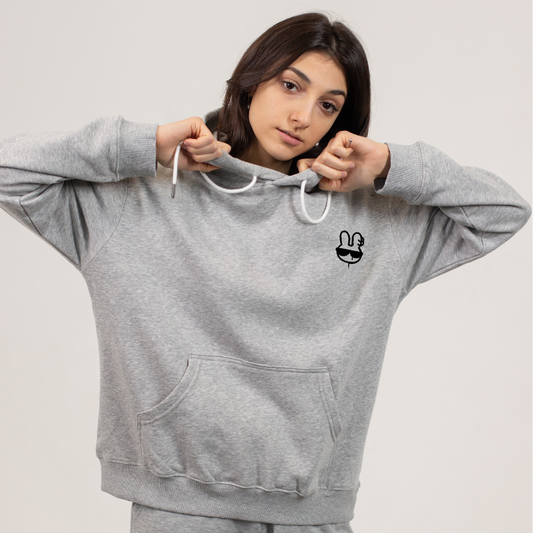 Classic Solid Hoodie- Grey