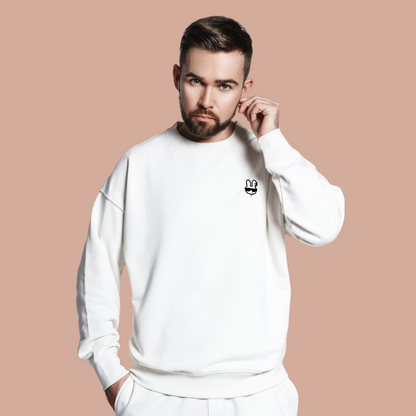 Cloud Comfort Casual Sweatshirt- White