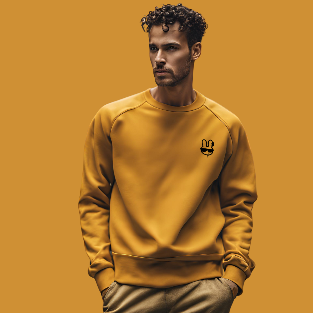 Cloud Comfort Casual Sweatshirt- Mustard Yellow