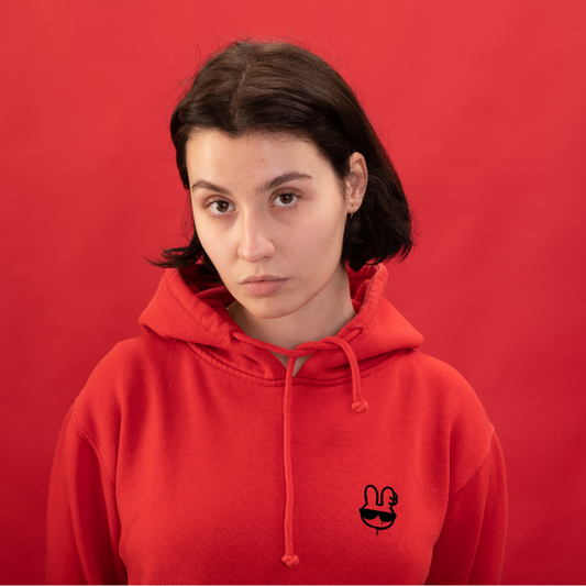 Classic Solid Hoodie- Red