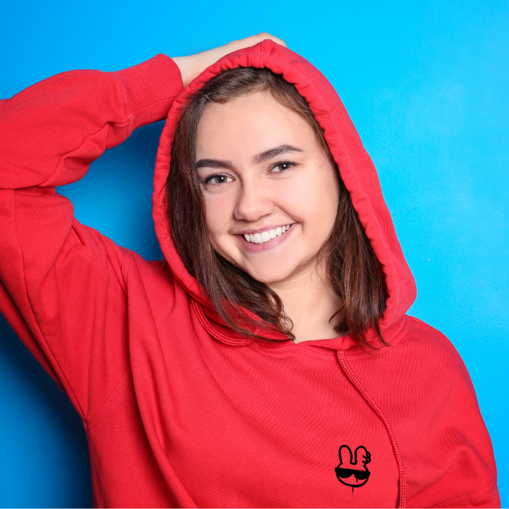 Classic Solid Hoodie- Red