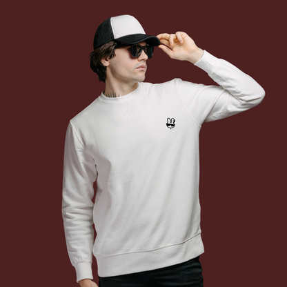 Cloud Comfort Casual Sweatshirt- White