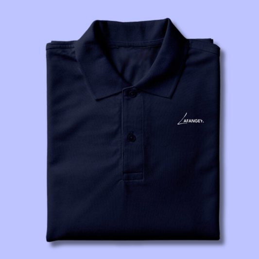 Classic Polo T-shirt-Navy Blue