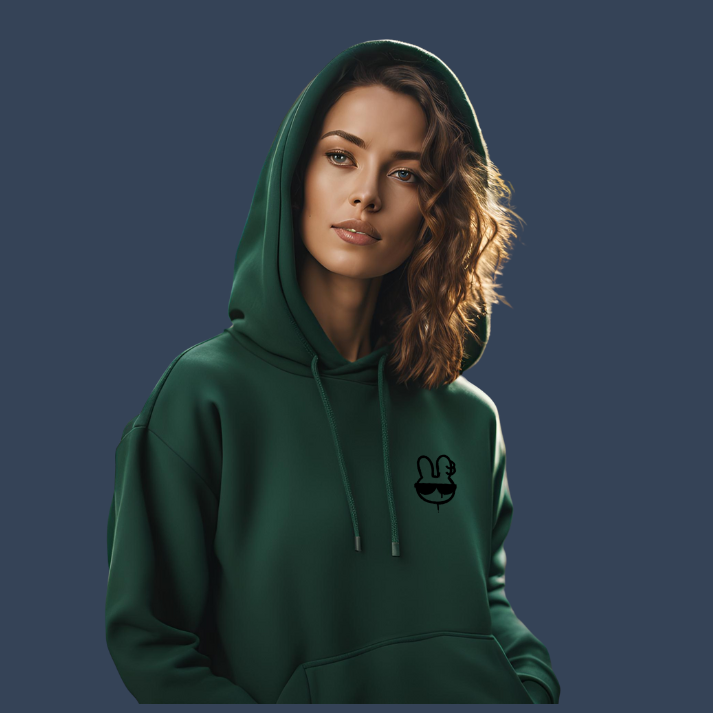 Classic Solid Hoodie- Bottle Green