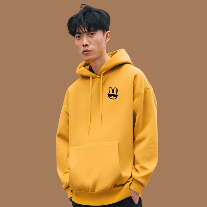 Casual Hoodie- Yellow