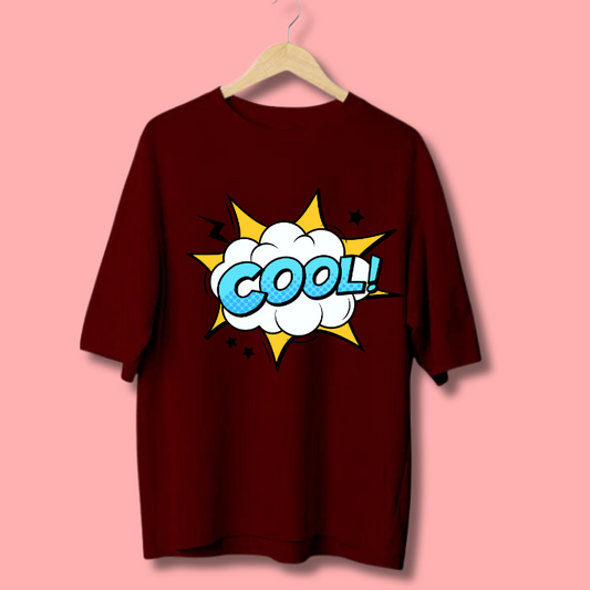 Classic Oversized Tshirt Maroon-Cool