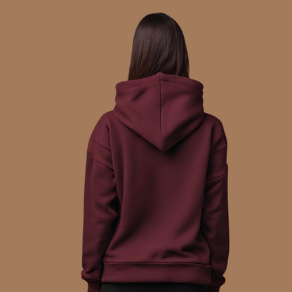 Classic Solid Hoodie- Maroon