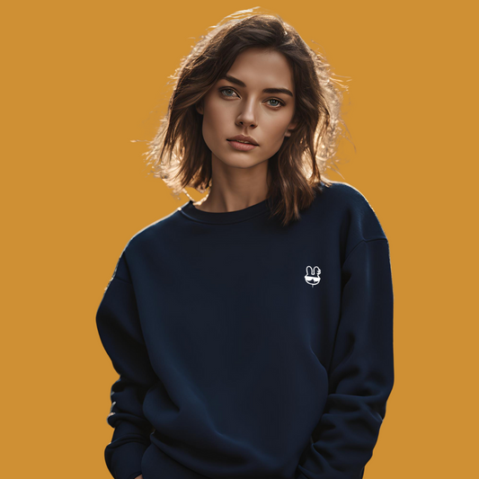 Comfort Casual Sweatshirt- Navy Blue