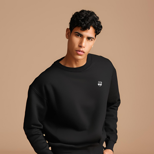 Cloud Comfort Casual Sweatshirt- Black