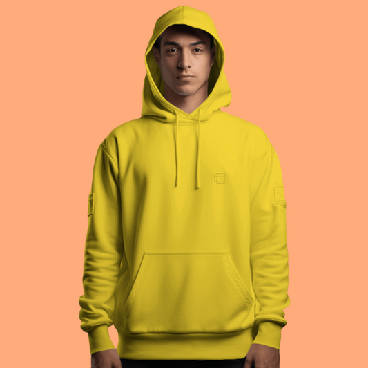 Casual Hoodie- Yellow