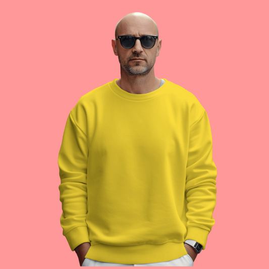 Cloud Comfort Casual Sweatshirt- Mustard Yellow