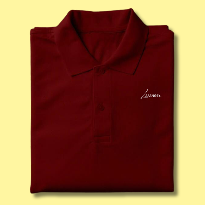 Classic Polo T-shirt- Maroon