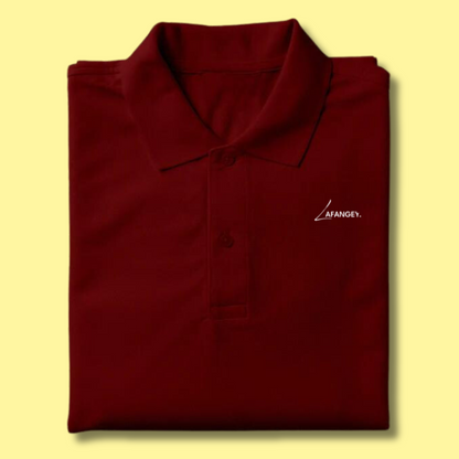 Classic Polo T-shirt- Maroon