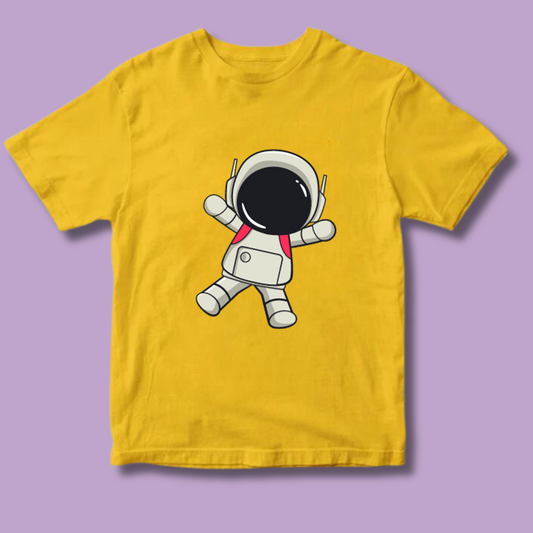 Classic Kids T-Shirt-Astro Kid Flying