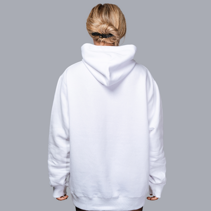 Classic Solid Hoodie-White