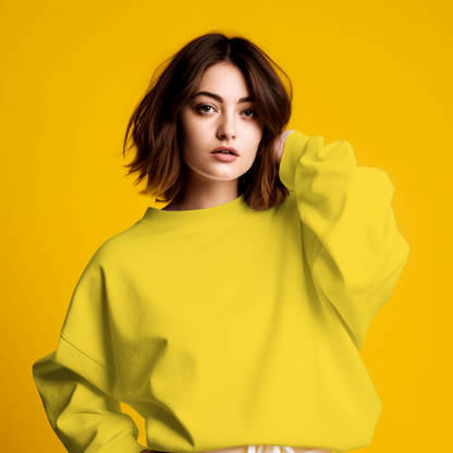 Comfort Casual Sweatshirt- Mustard Yellow