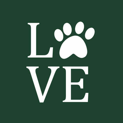 Round Neck Tshirt Printed Green- Dog Love