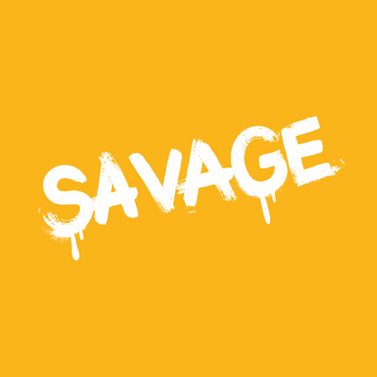 Round Neck Tshirt Printed Yellow- Savage