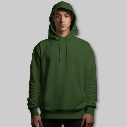 Casual Hoodie- Dark Green