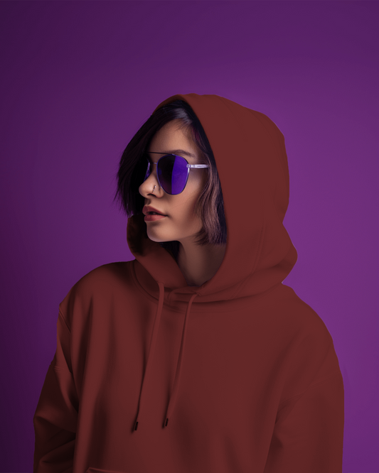 Classic Solid Hoodie- Maroon